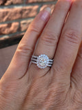 1.20 carat Oval Diamond double halo Neil Lane Engagement ring