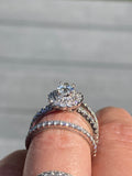 1.20 carat Oval Diamond double halo Neil Lane Engagement ring