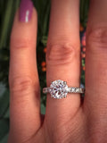Reserved. Special listing for C. 2.10 carat 1.60 carat H SI2 center Diamond Engagement Ring. Appraised 19K. Offering layaway.