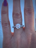 Reserved. Special listing for C. 2.10 carat 1.60 carat H SI2 center Diamond Engagement Ring. Appraised 19K. Offering layaway.