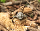 0.50 carat Engagement Ring. Certified 0.23 carat center diamond. Offering Layaway.