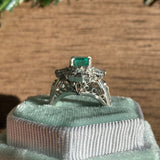 Emerald and Diamond Ballerina ring.