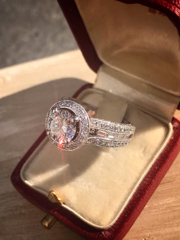 3.54 carat Diamond Engagement Ring. Offering Layaway.
