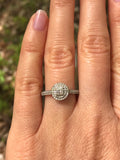 0.50 carat Engagement Ring. Certified 0.23 carat center diamond. Offering Layaway.