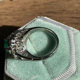 Emerald and Diamond Ballerina ring.